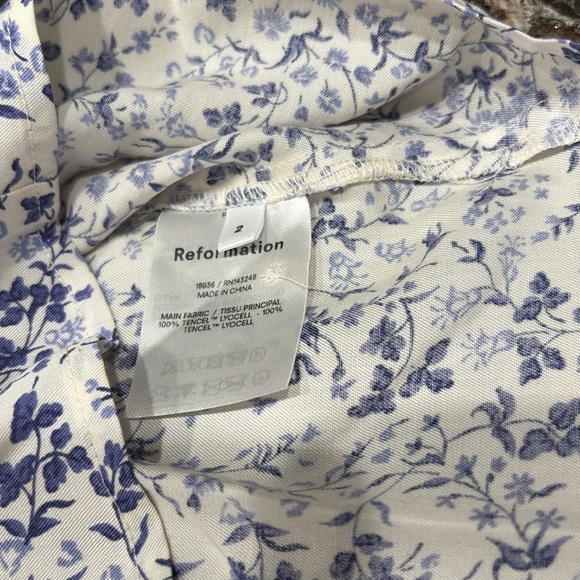 Reformation Margeaux Johanna Floral Mini Dress - Picture 3 of 7